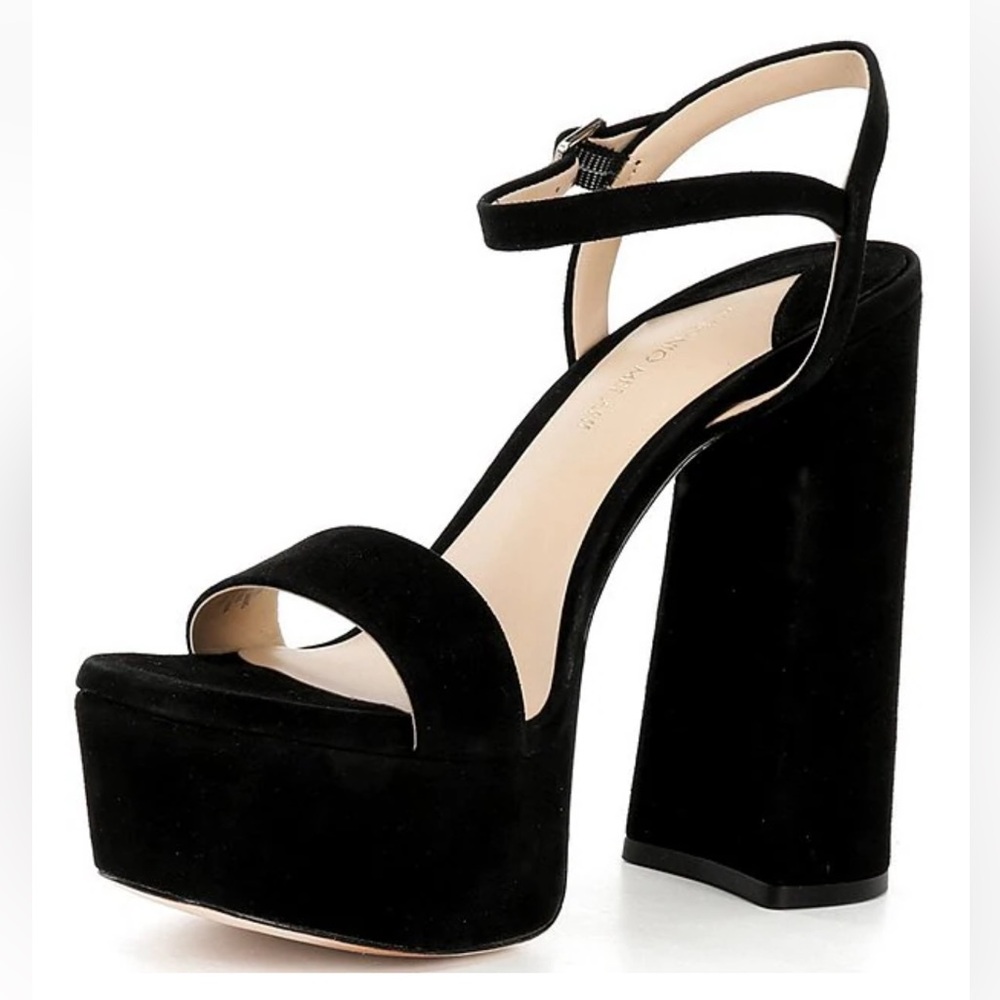 NWT Antonio Melani Seena Suede Platform Dress Sandals Sz 8 (no original box) - Picture 6 of 14